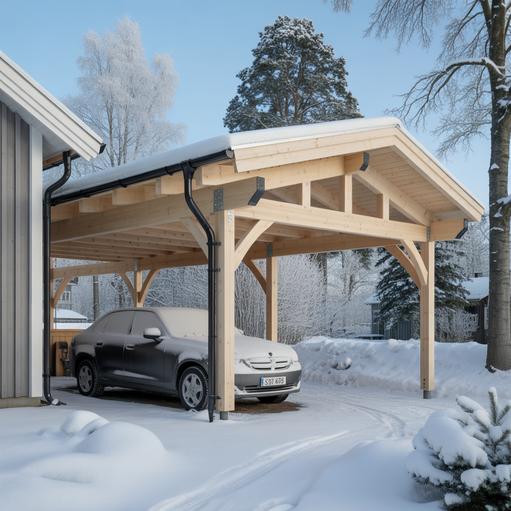 6.Hur du bygger en carport som klarar sno och vind