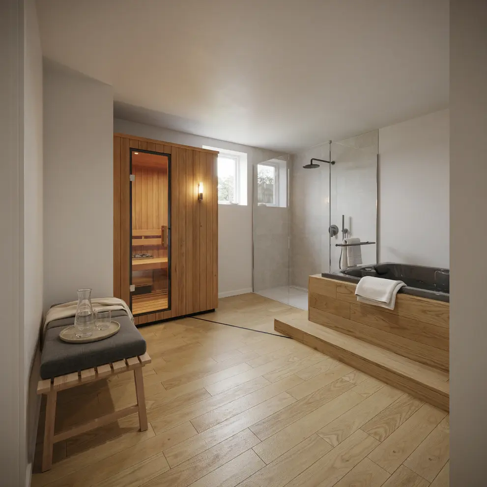 bygga relaxavdelning spa anlaggning torslanda