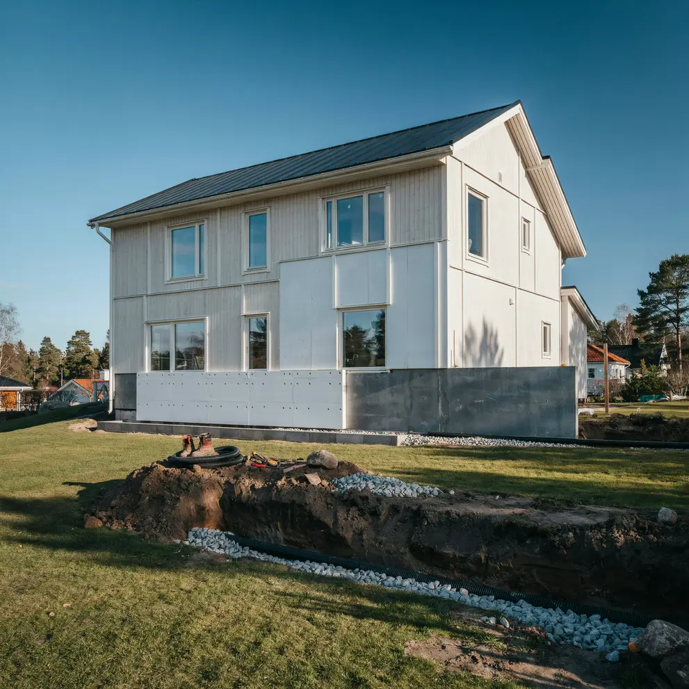 dranering tillaggsisolering husgrund torslanda goteborg